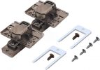 Kit de dobradiças para máquinas de lavar roupa de encastre Bosch Siemens 00031845